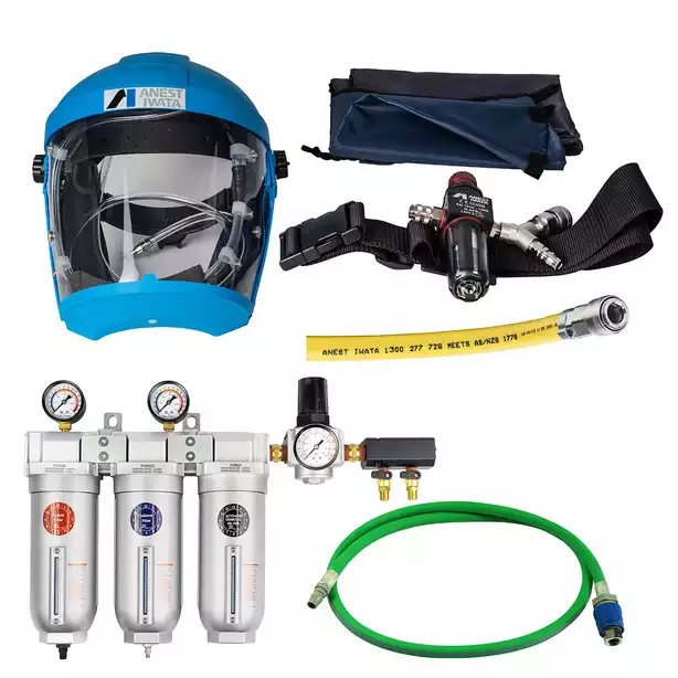 Anest Iwata - Airfed Mask Kit, 10m Hose and 3 Stage Filter*NEW*