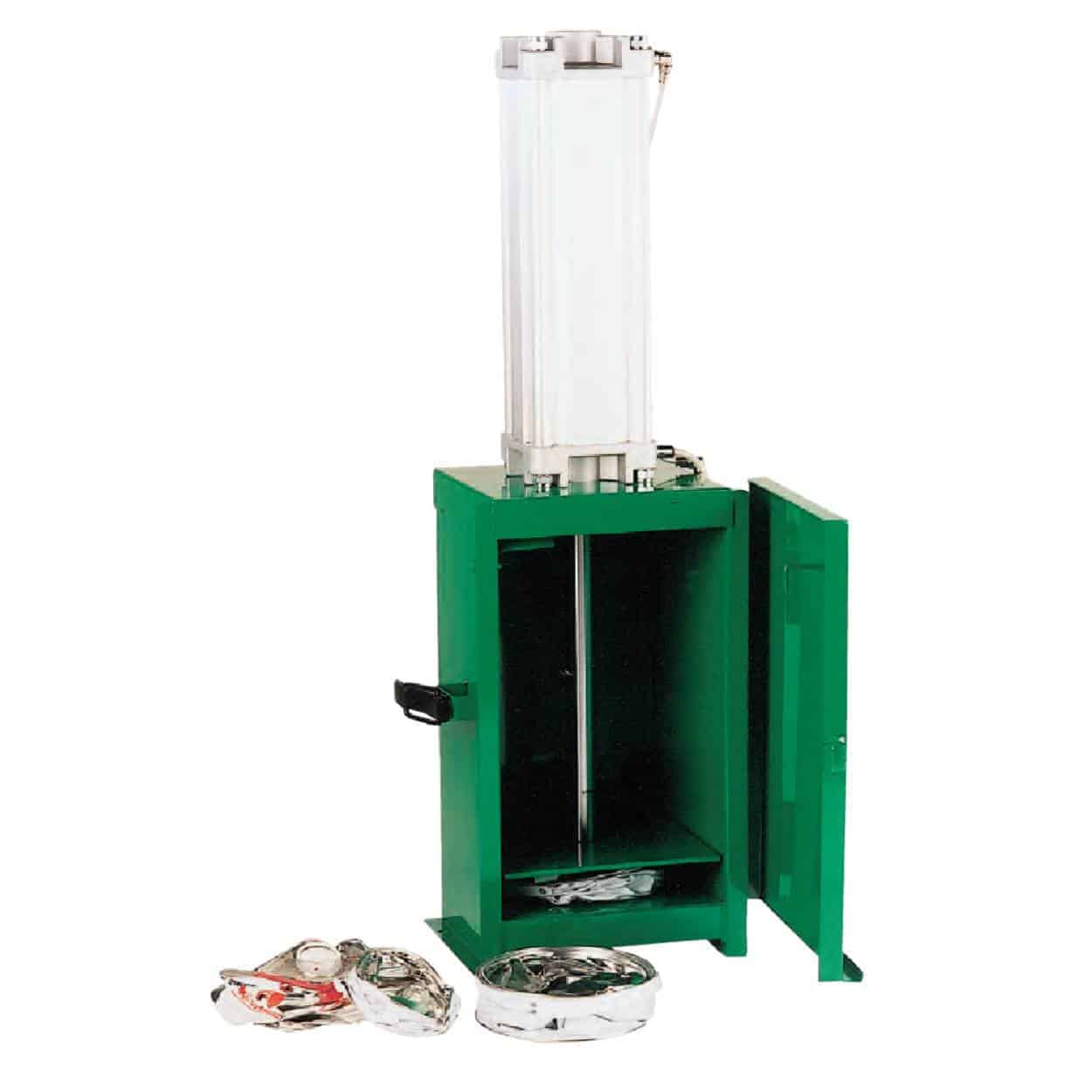Can Crusher by Unic International for efficient waste management in automotive workshops.