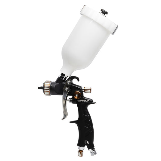WX-102G Mini automotive spray gun for small to medium refinishing projects.