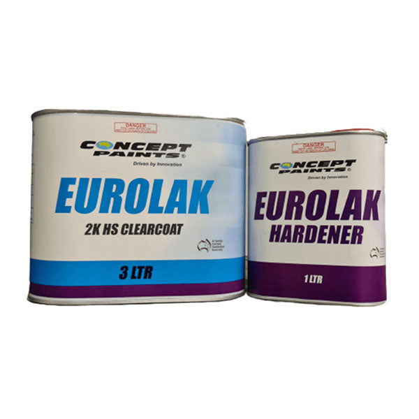 Concept HS 2K EUROLAK CLEAR 4L KIT (Low Voc)